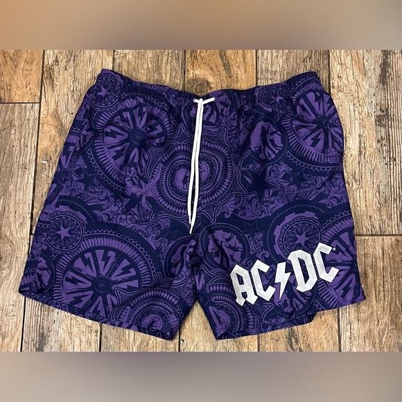 AC/DC size XL extra large swim trunks - Picture 1 of 5